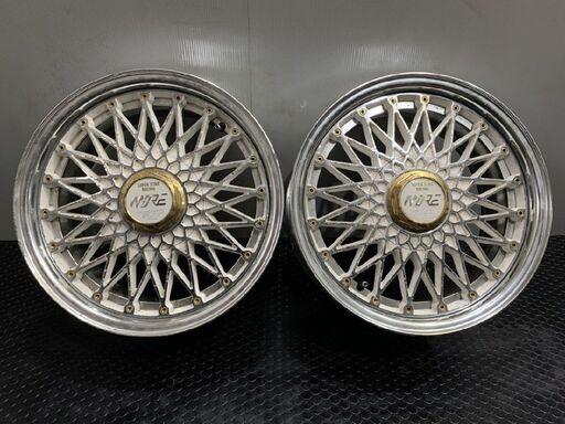 旧車ホイール SUPER STAR RACING MORE スーパースターレーシング モア 15インチ 2本 7J5HPCD114.3+35 メッシュ　(VHO461)クレジットカード QRコード決済可能