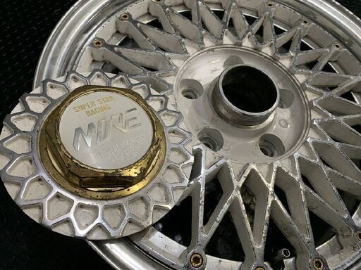 旧車ホイール SUPER STAR RACING MORE スーパースターレーシング モア 15インチ 2本 7J5HPCD114.3+35 メッシュ　(VHO461)クレジットカード QRコード決済可能