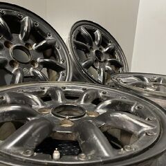 旧車ホイール ワタナベ 社外ホイール 14インチ 4本 6J4HPCD100約+40