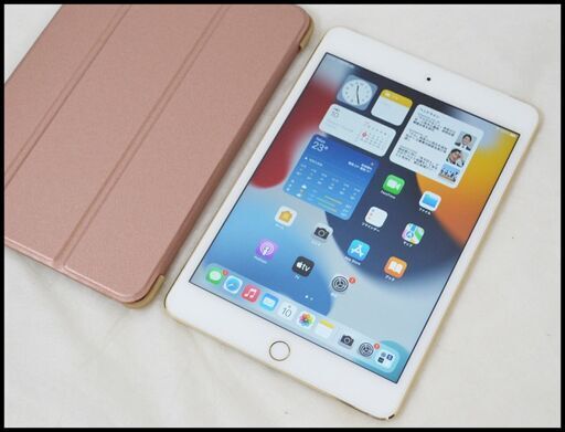 中古 SIMロック解除済 iPad mini4 (第4世代) 32GBゴールド MNWG2J/A A1550 au 〇判定 中古本体