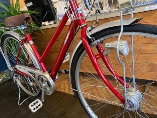 前後タイヤ・チューブ新品！】LEDオートライト 6段変速 27インチ自転車