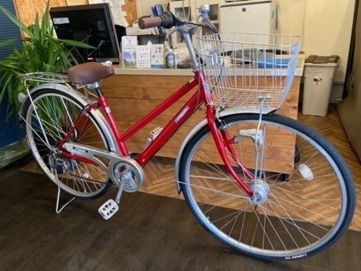 前後タイヤ・チューブ新品！】 LEDオートライト 6段変速 27インチ