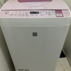 洗濯機０円でお譲りします(SHARP穴なし洗濯槽5.5kg)