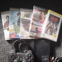 Play station2 よくできたリモコンとメモリーカードが1つ付いています