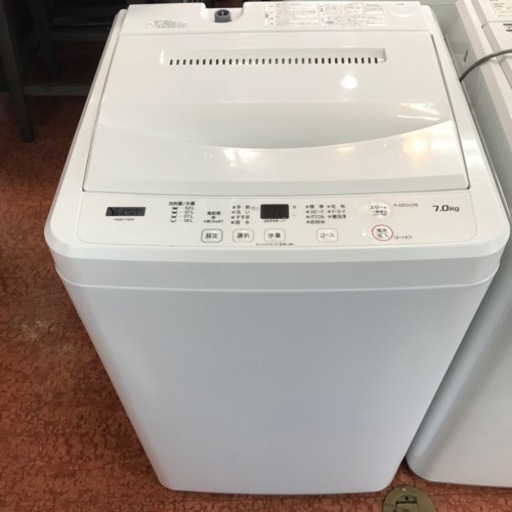 洗濯機　7.0kg  2021年製　ヤマダセレクト　分解クリーニング済み⭐️