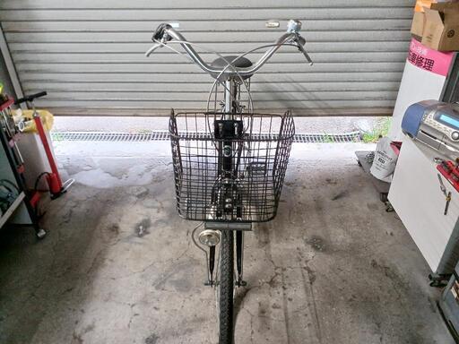 自転車中古 POGGIALI 外装6段変速 カゴリアキャリア付き 鍵新品 タイヤ