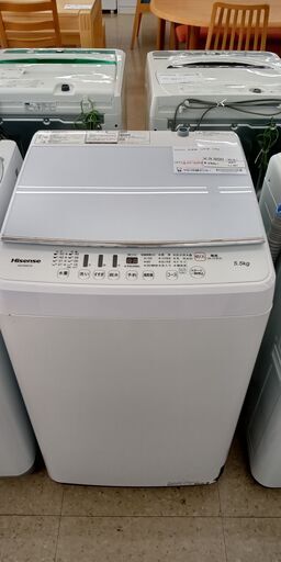 ★ジモティ割あり★ Hisense 洗濯機 5.5kg 18年製 動作確認／クリーニング済み TJ387