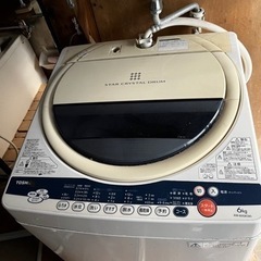 TOSHIBA 洗濯機　6キロ