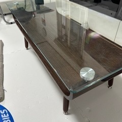 ローテーブル　強化ガラス