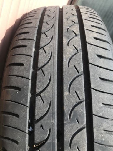 185/70R14 5.5J 4穴 PCD100 タイヤ＋アルミ 4本セット 購入 タイヤ2019年製