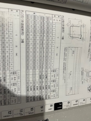 落ふた式U形側溝  本体