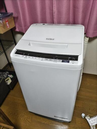 美品 日立 2020年製 全自動洗濯機 7kg BW-V70E ビートウォッシュ ...