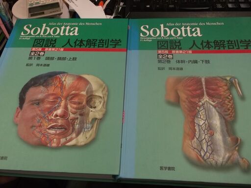 Sobotta図説人体解剖学　全2巻セット