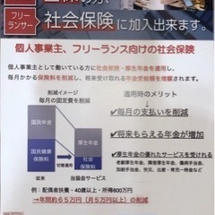 ⭐️個人事業主、フリーランス向けの社会保険説明会のご案内⭐️