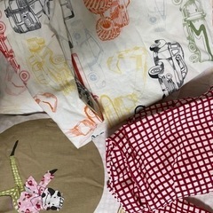【無料】IKEAキッズ シングル掛け布団カバー＋枕カバーセット