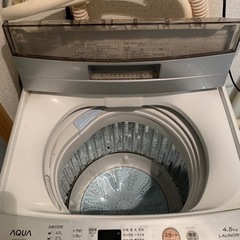 4.5kg洗濯機　2017年製