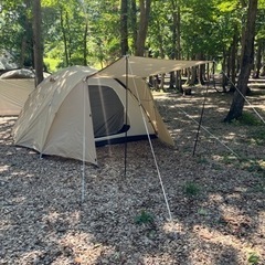 テント　4〜6人用　美品　マット、シート、アップライトポールセット　アウトドア