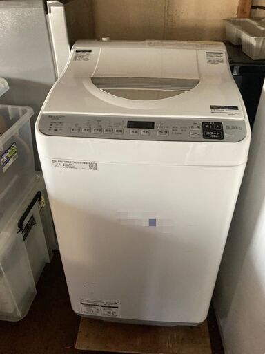 ☆中古￥17,800！SHARP　5.5kg洗濯乾燥付き　家電　2020年製　ES-TX5E-S型　【BD062】