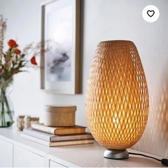 【美品】IKEA 竹編みシェード　間接照明　ライト