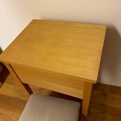 無印良品　タモ材ドレッサー　スツール付 楽天市場】無印良品 タモ材 コンパクトドレッサー スツール