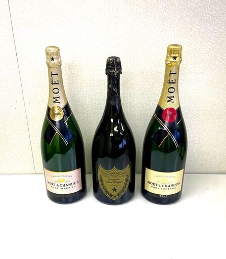 Dom Perignon ドンペリニヨン ドンペリ　モエ・エ・シャンドン ボトルMOET\u0026CHANDON 　BRUT 　ROSE　ダミーボトル　ディスプレイ 3本セット