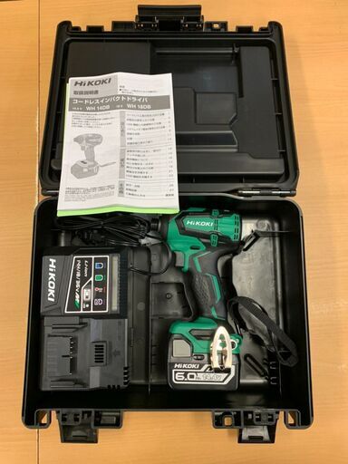 【モノマニア四日市】【引取限定】HiKOKI インパクトドライバー 14.4V WH14DB 本体・ケース・バッテリーx1・充電器