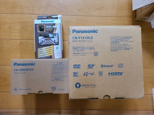 パナソニック 有機EL 10インチ CN-F1X10LD ストラーダ + CA-DR03HTD ドライブレコーダー + CY-RC500HD バックカメラ セット　おまけ付