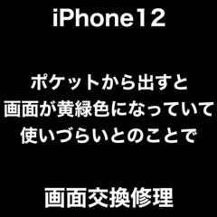 iPhone12修理　福岡市早良区百道浜からお越しのY様