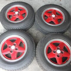 スタッドレスタイヤ・BS製　１８５/７０R１４・アルミホイール