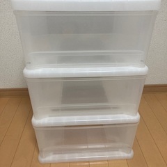 白 3段ボックス