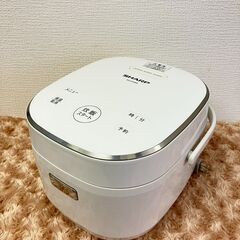 シャープ　炊飯器　3合炊き　KS-CF05A　2018年製　ホワイト