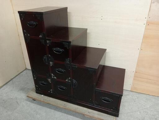 階段箪笥 和箪笥 レトロ 古い 中古品