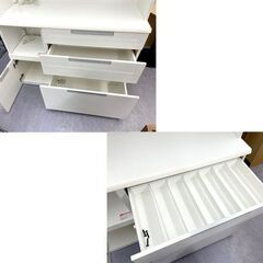  ニトリ レンジボード ダリア 幅120cm ホワイト NITORI キッチンボード 白 食器棚 札幌市手稲区