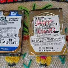 ①2.5インチ　HDD 2個セット　正常