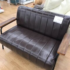☆ジモティ割あり☆ ニトリ 2Pソファ ブラウン H80×W134×D80