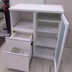 ニトリ キッチンミドルボード レンジ台 食器棚 エナメルホワイト ニトリ キッチンミドルボード レンジ台 食器棚 エナメルホワイト