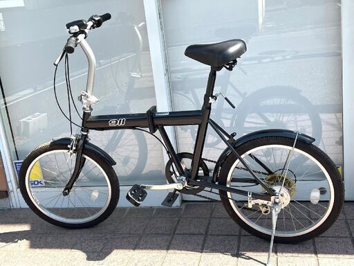 折りたたみ自転車 20インチ タイヤ アクティブ911 ノーパンクFDB206 ギア6段 折り畳み MIMUGO ミムゴ JIS 鍵付き 2021年製