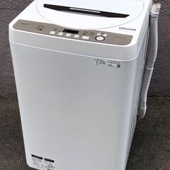 ㉜【税込み】美品 シャープ 6kg 自動洗濯機 ES-GE6D-...