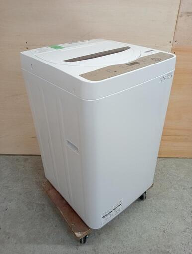SHARP 全自動洗濯機 ES-GE6E 6kg 中古品 動作確認済み
