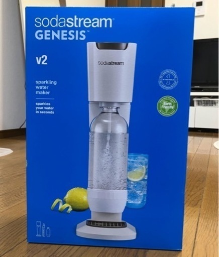 ✨️新品未使用✨️安い‼️コード決済⭕️ガス\u0026ボトル付き！ソーダストリーム ジェネシス V2 炭酸水メーカー
