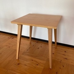 【取引終了】65cm角　木製　テーブル　ナチュラル