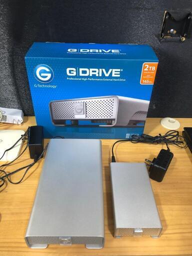 G-DRIVE・G-RAID mini 2TB 外付けハードドライブ 2個セット