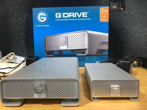 G-DRIVE・G-RAID mini 2TB 外付けハードドライブ 2個セット G-DRIVE・G-RAID mini 2TB 外付けハードドライブ 2個セット