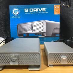 G-DRIVE・G-RAID mini 2TB 外付けハードドライブ 2個セット