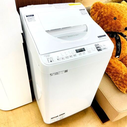 11/23【ジモティ特別価格】シャープ/SHARP 洗濯機 ES-TX5D-S 2020年製 5キロ