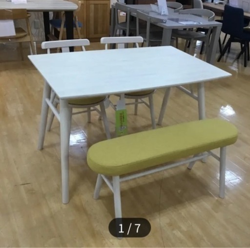 ダイニングテーブル＋チェア2脚＋ベンチ