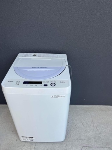 大阪市内配達設置無料 シャープ洗濯機5.５kg 風乾燥3.５kg保証有り