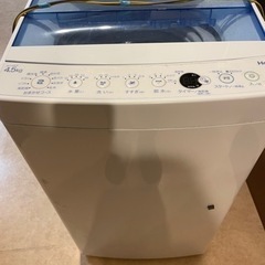 洗濯機Haier  2018年4.5kg