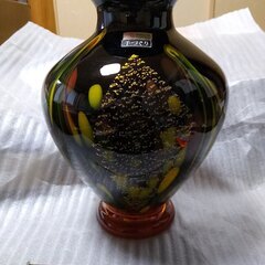 美品　上越クリスタル　花瓶　壺　壷