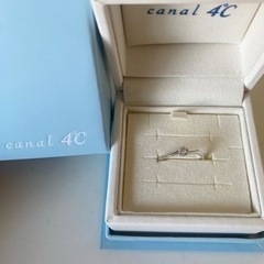 カナル4°C指輪　ダイヤ　プラチナ